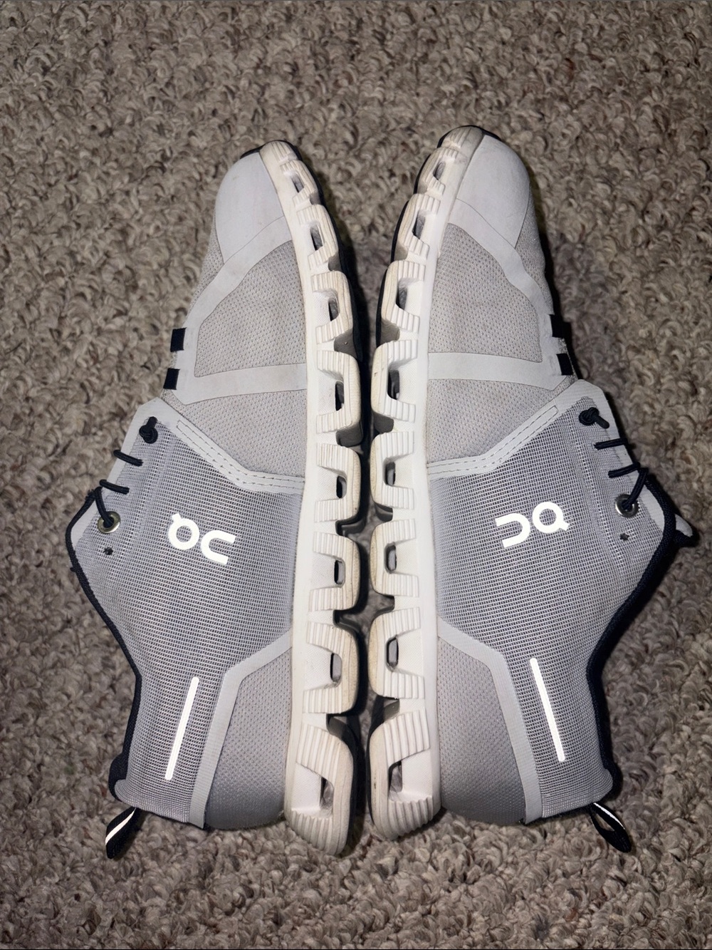 On Running Men's Cloud Shoe in Light Gray and Black - Picture 6 of 11